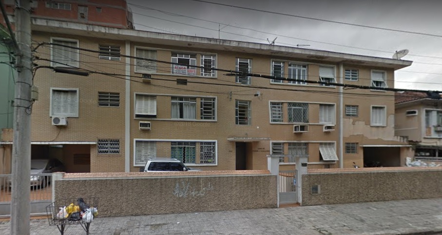 Apart. 2 dorms c/ área construída de 84m² situado a Av. Senador Pinheiro Machado - Vila Belmiro - Sa
