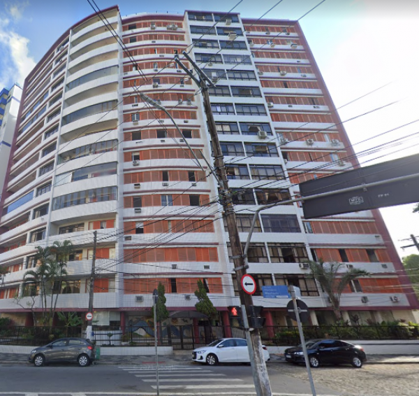 DIREITOS - Apart. c/ 2 dorms. e área útil de 114,26m2 situado na Av. Senador Pinheiro Machado em Santos/SP